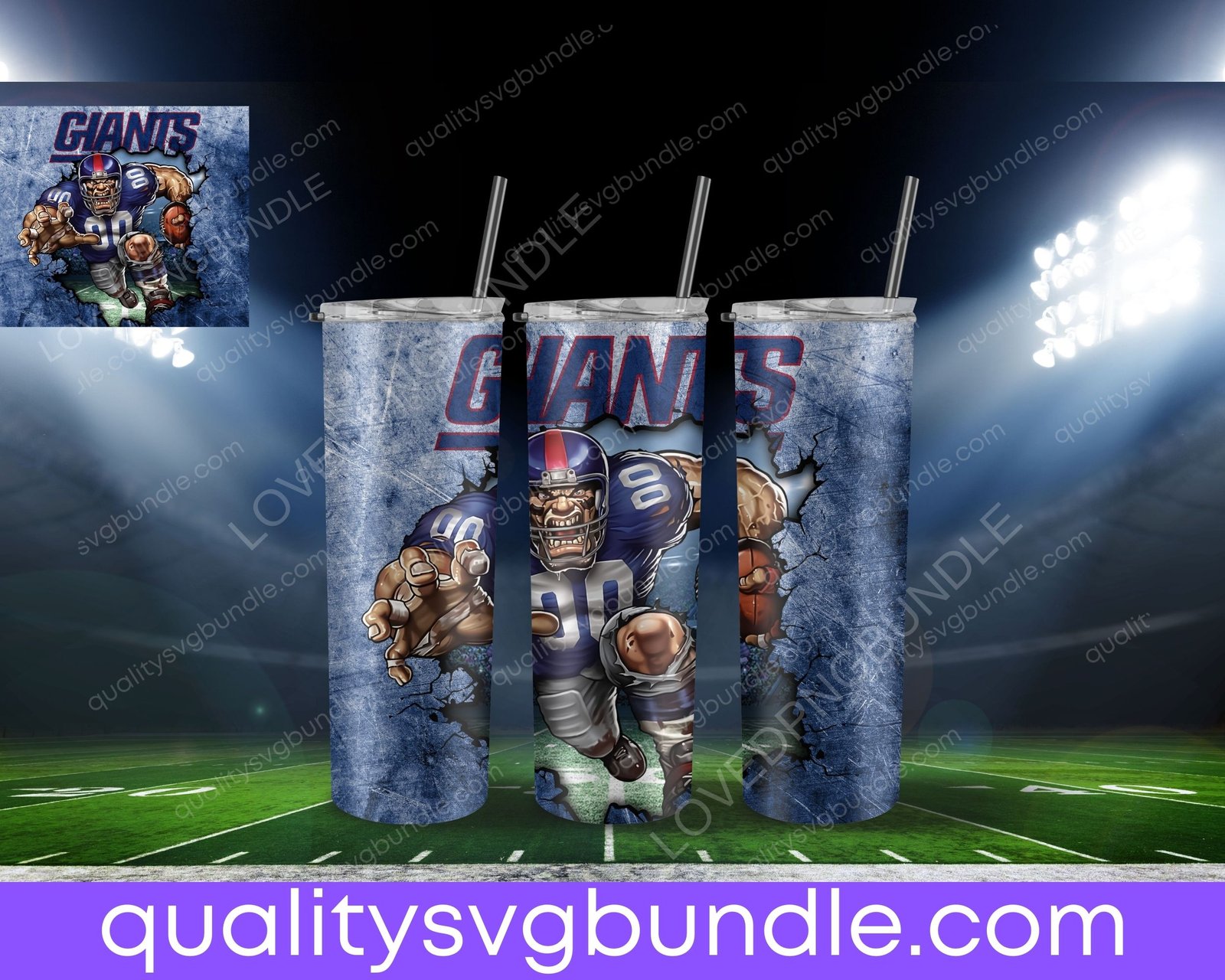 New York Giants Football Tumbler NFL