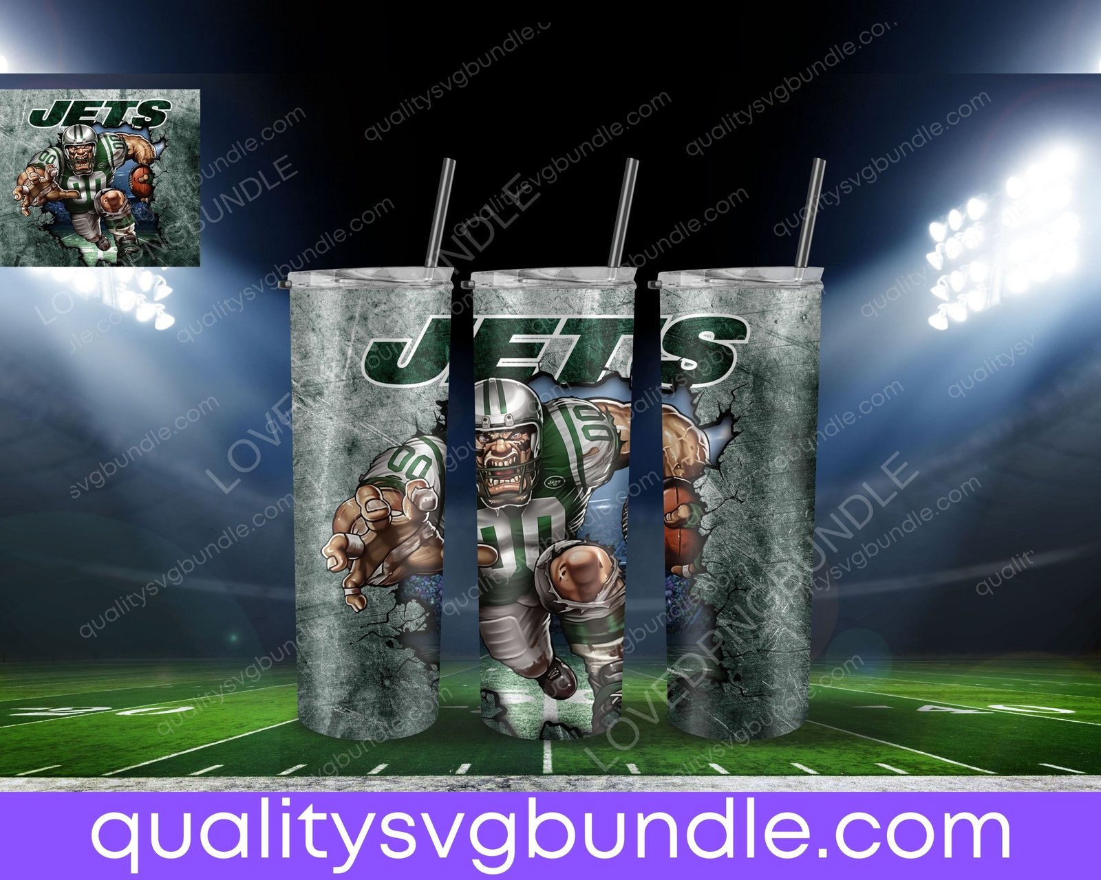 New York Jets Football Tumbler NFL