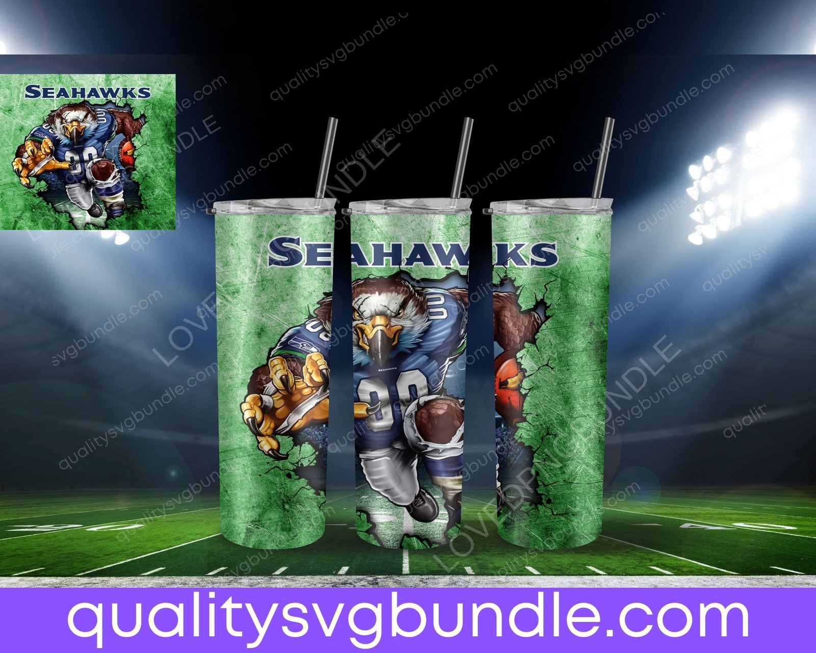 Seattle Seahawks Football Tumbler NFL