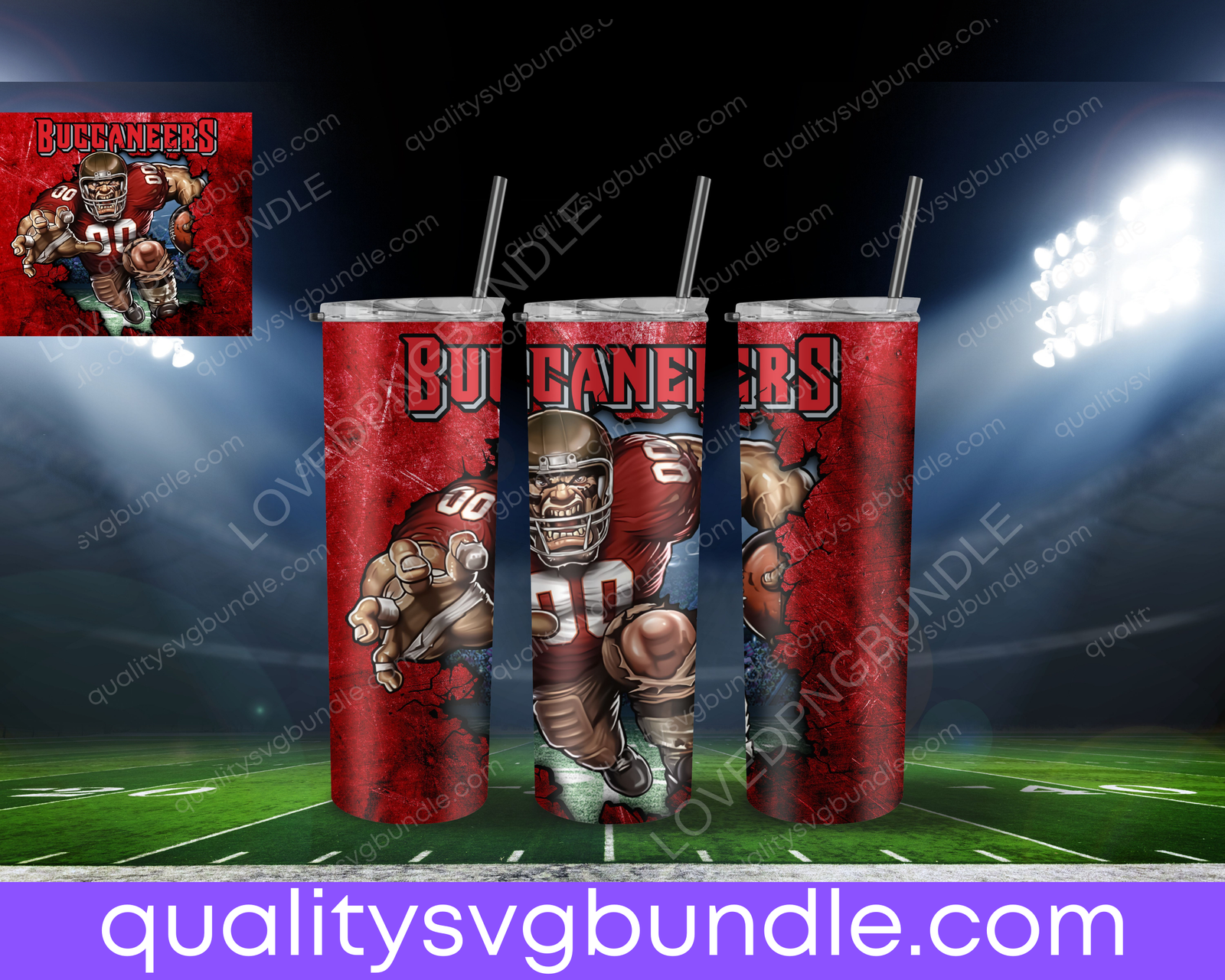 Tampa Bay Buccaneers Football Tumbler NFL