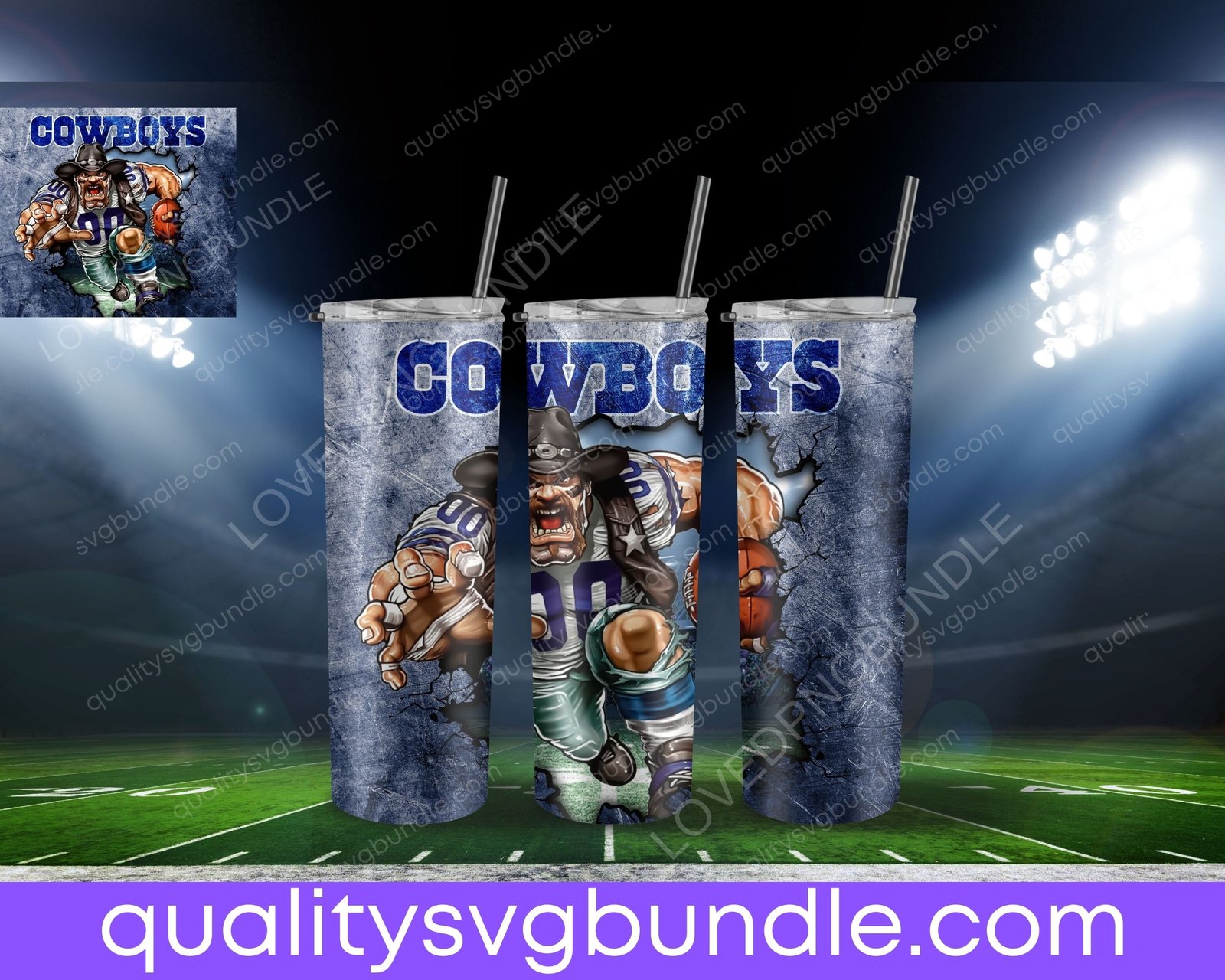 Dallas Cowboys Football Tumbler NFL