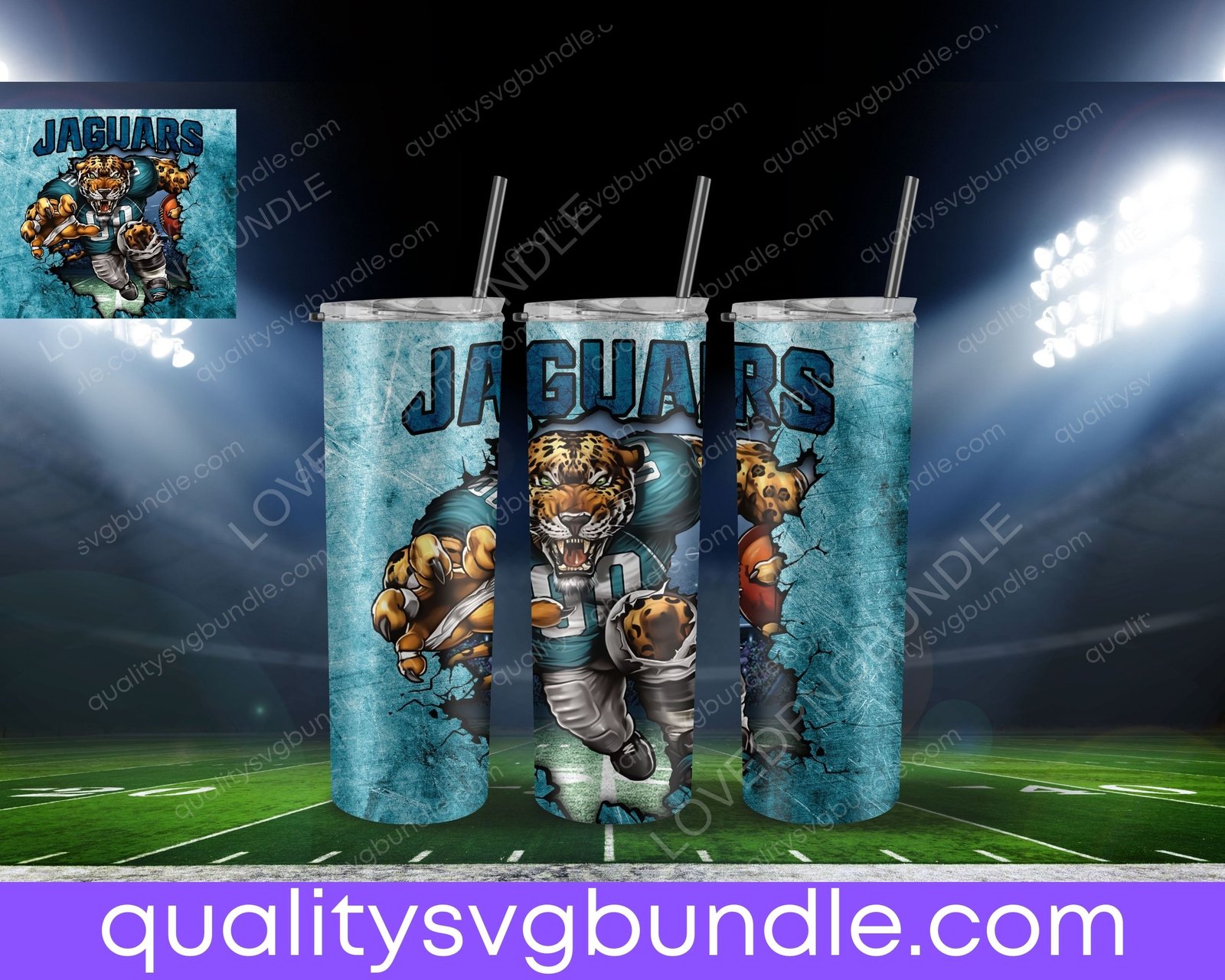 Jacksonville Jaguars Football Tumbler NFL