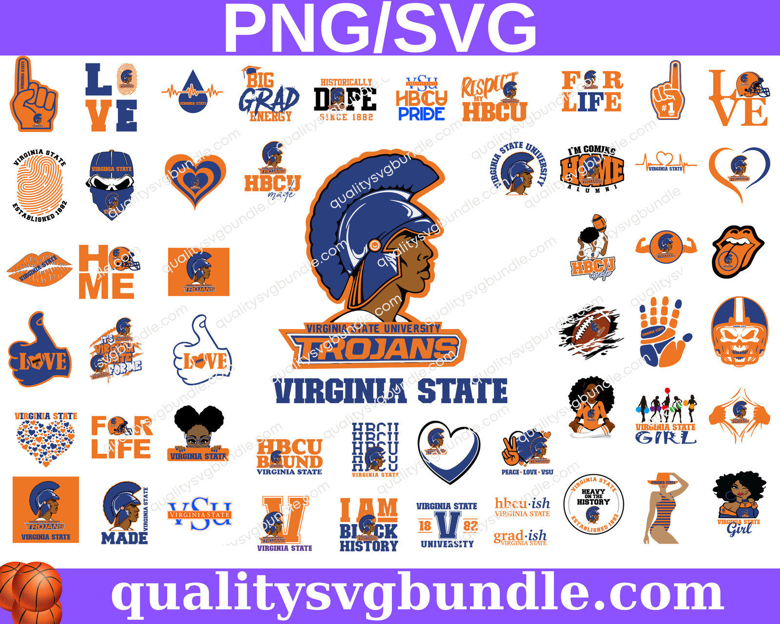 Virginia State Trojans University HBCU Team