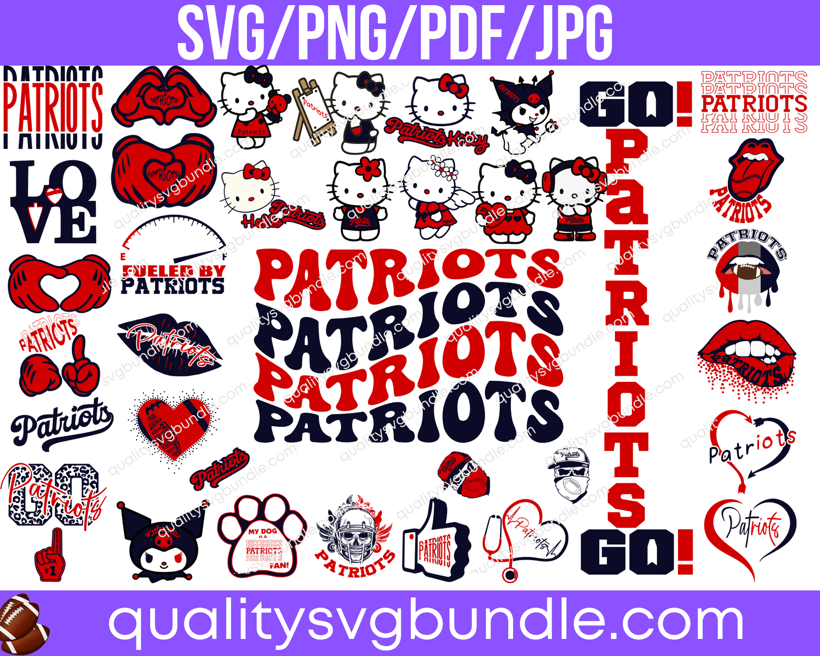 New England Patriots NFL Team Stickers